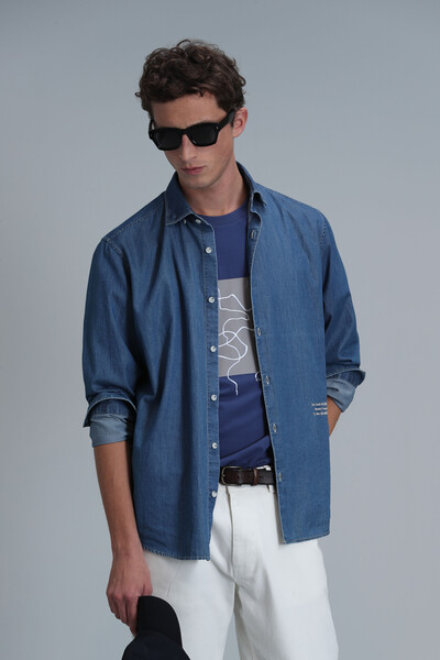 Nally Modern Graphic T-Shirt Dark Saks - 5
