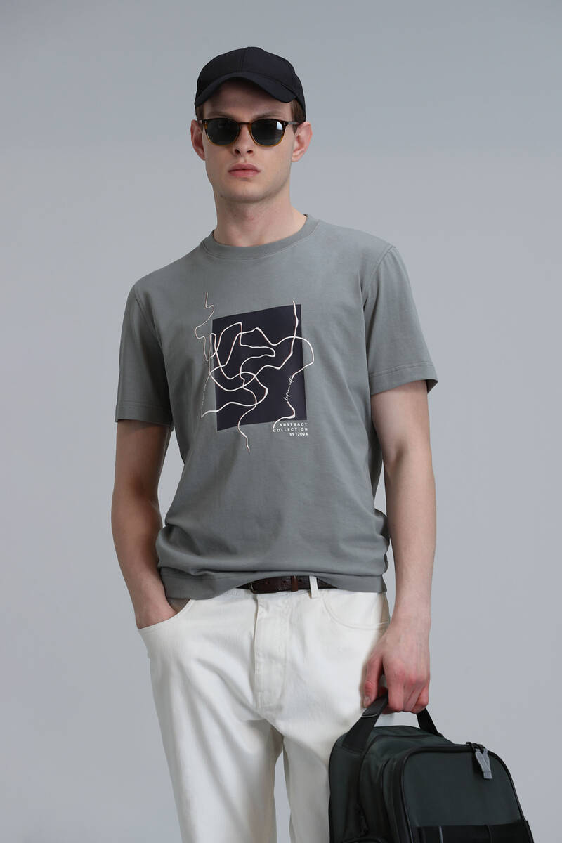 Nally Modern Graphic T-Shirt Green - 1