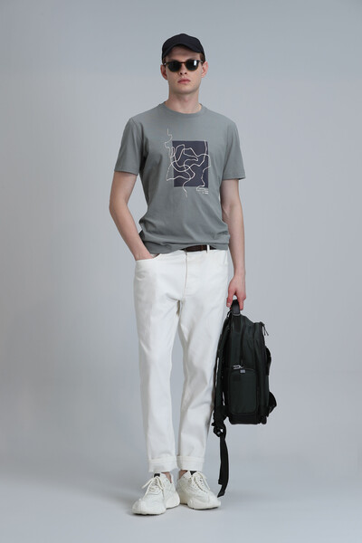 Nally Modern Graphic T-Shirt Green - 2