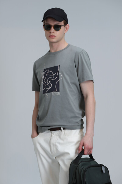 Nally Modern Graphic T-Shirt Green - 5