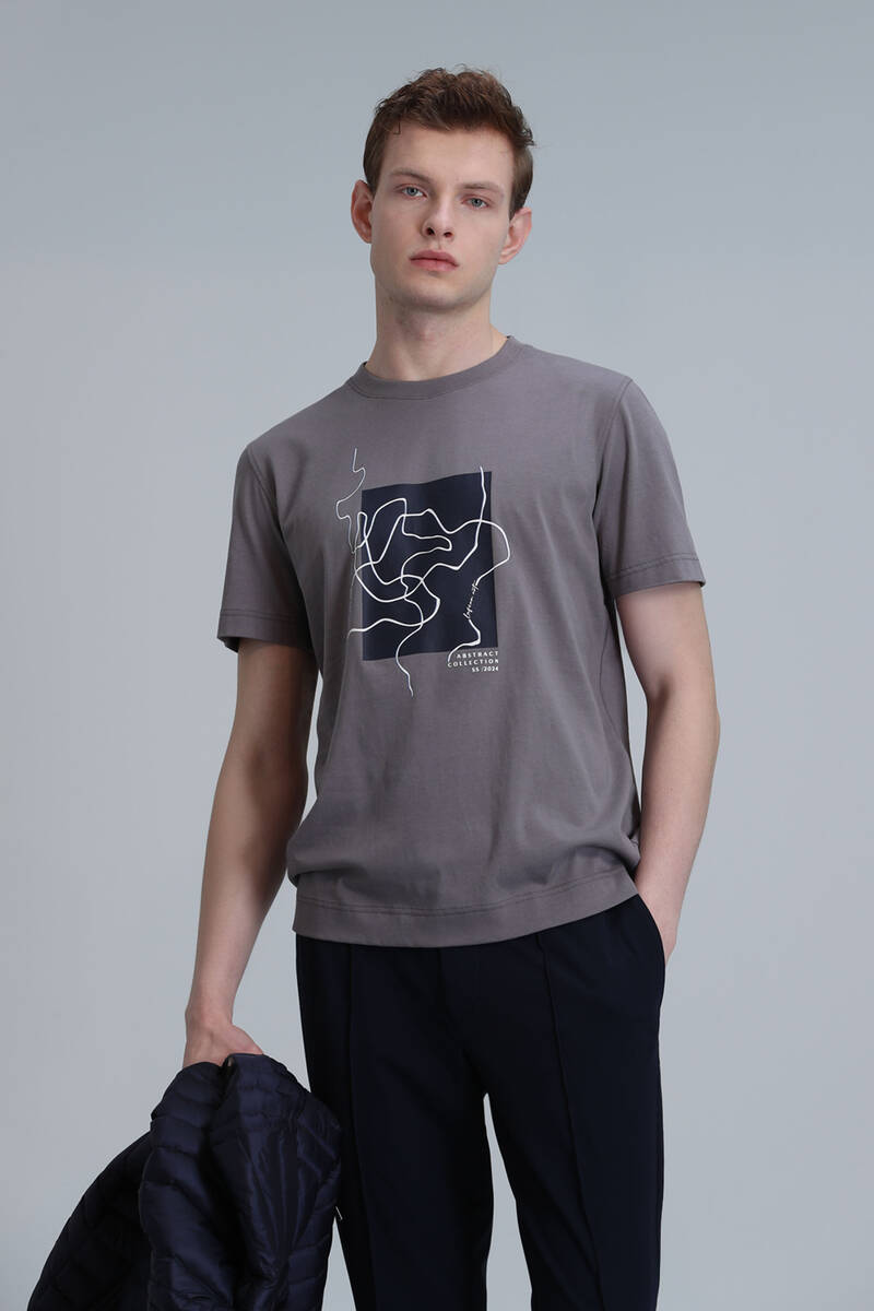 Nally Modern Graphic T-Shirt Mink - 1