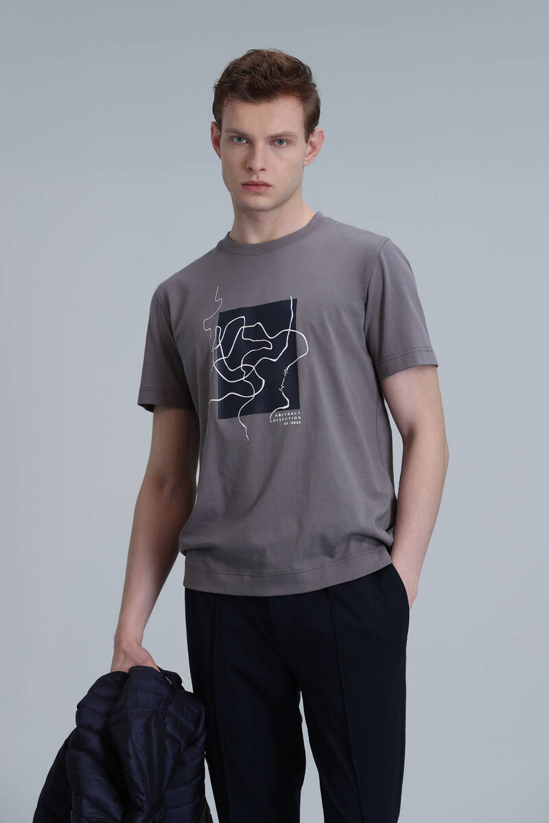 Nally Modern Graphic T-Shirt Mink - 3