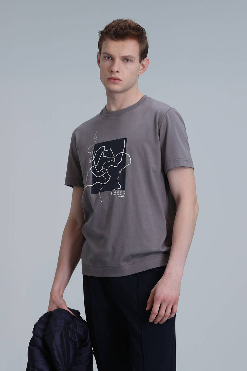 Nally Modern Graphic T-Shirt Mink - 5