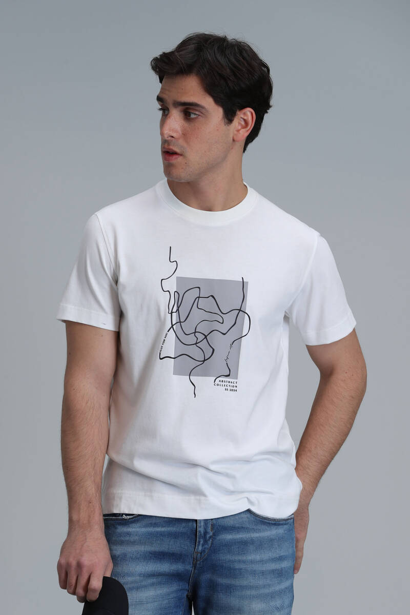Nally Modern Графическая футболка Белая - 3