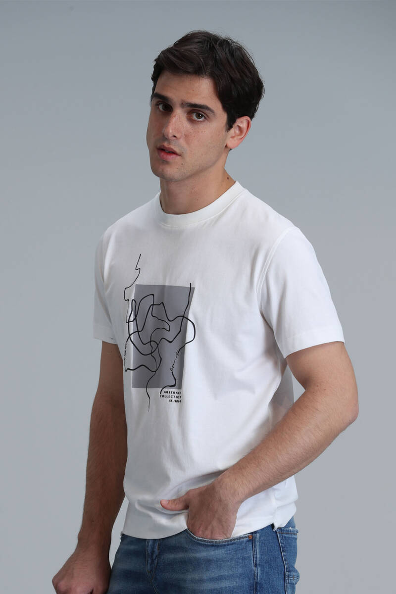 Nally Modern Графическая футболка Белая - 5