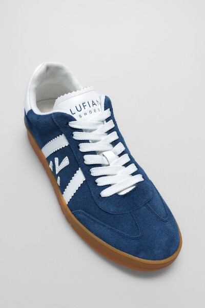 Nelson Men's Sneakers Navy Blue - LUFIAN (1)