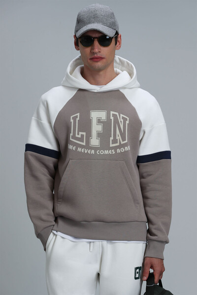 Never Men's Sweatshirt Beige - 1