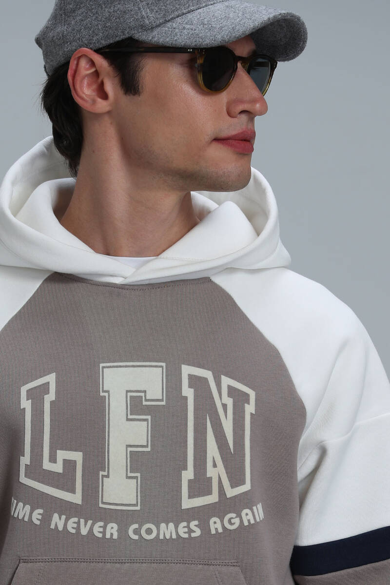 Never Men's Sweatshirt Beige - 3