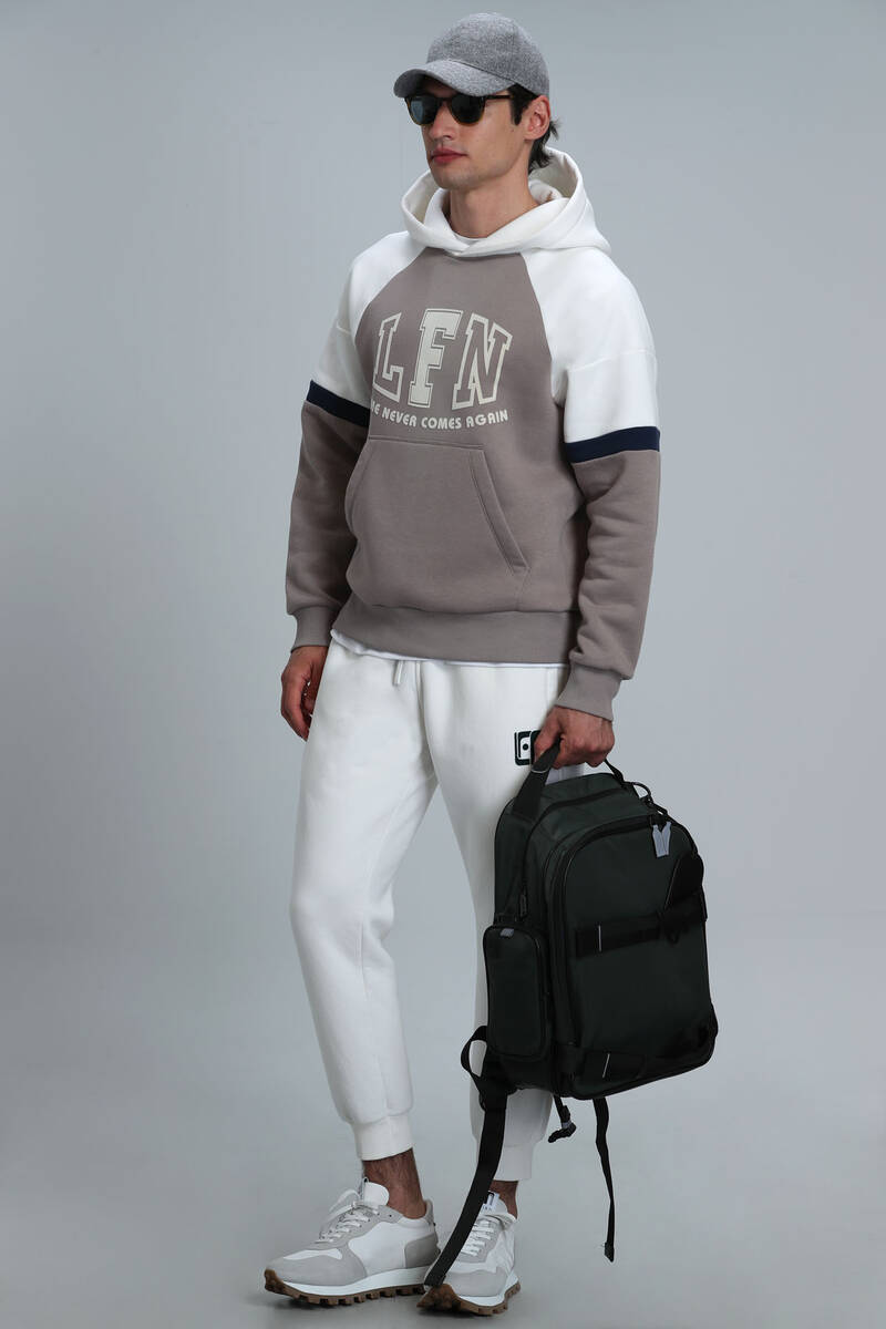 Never Men's Sweatshirt Beige - 4
