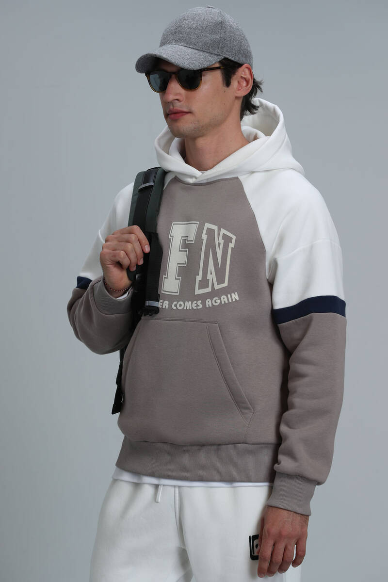 Never Men's Sweatshirt Beige - 5