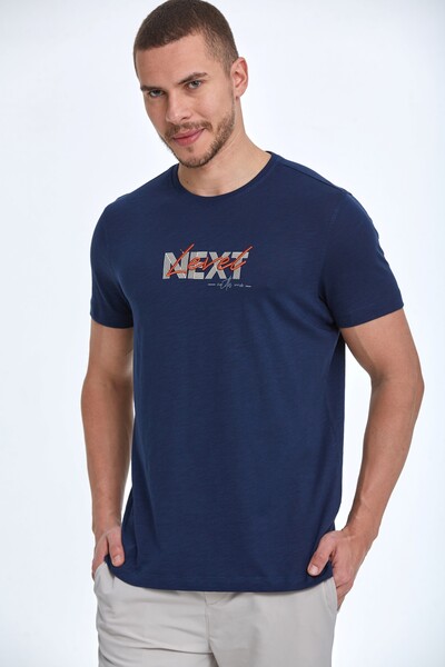 Next Level Embroidered Cotton Men's T-Shirt - Thumbnail
