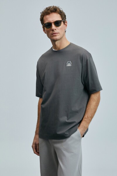 Nımbus Modern Grafik T- Shirt Kahverengi - LUFIAN