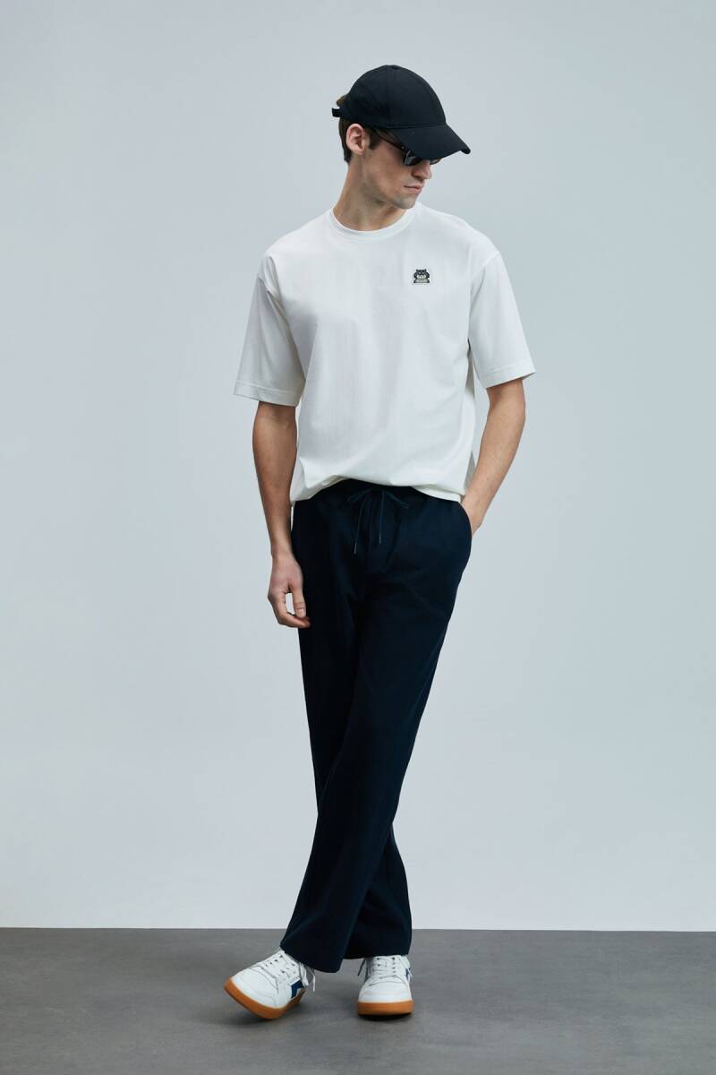 Nımbus Modern Grafik T- Shirt Kırık Beyaz - 4