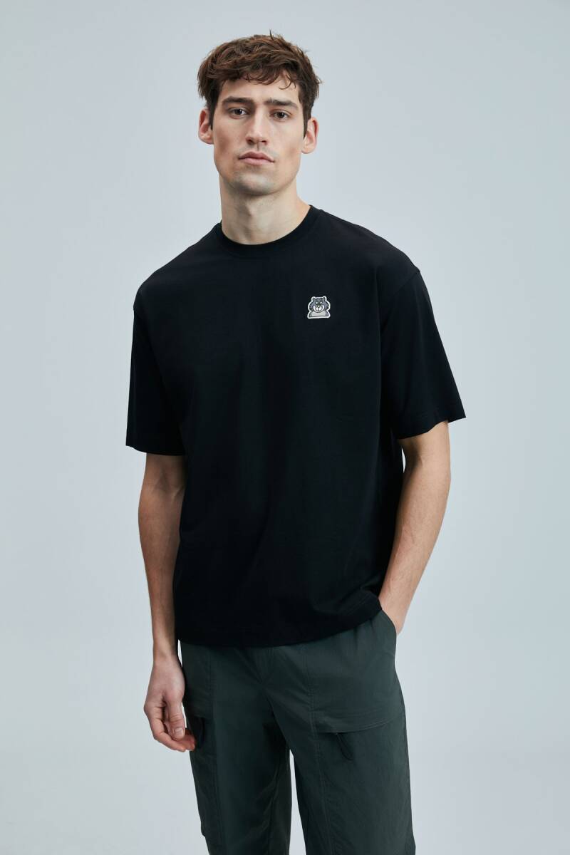 Nımbus Modern Grafik T- Shirt Siyah - 1