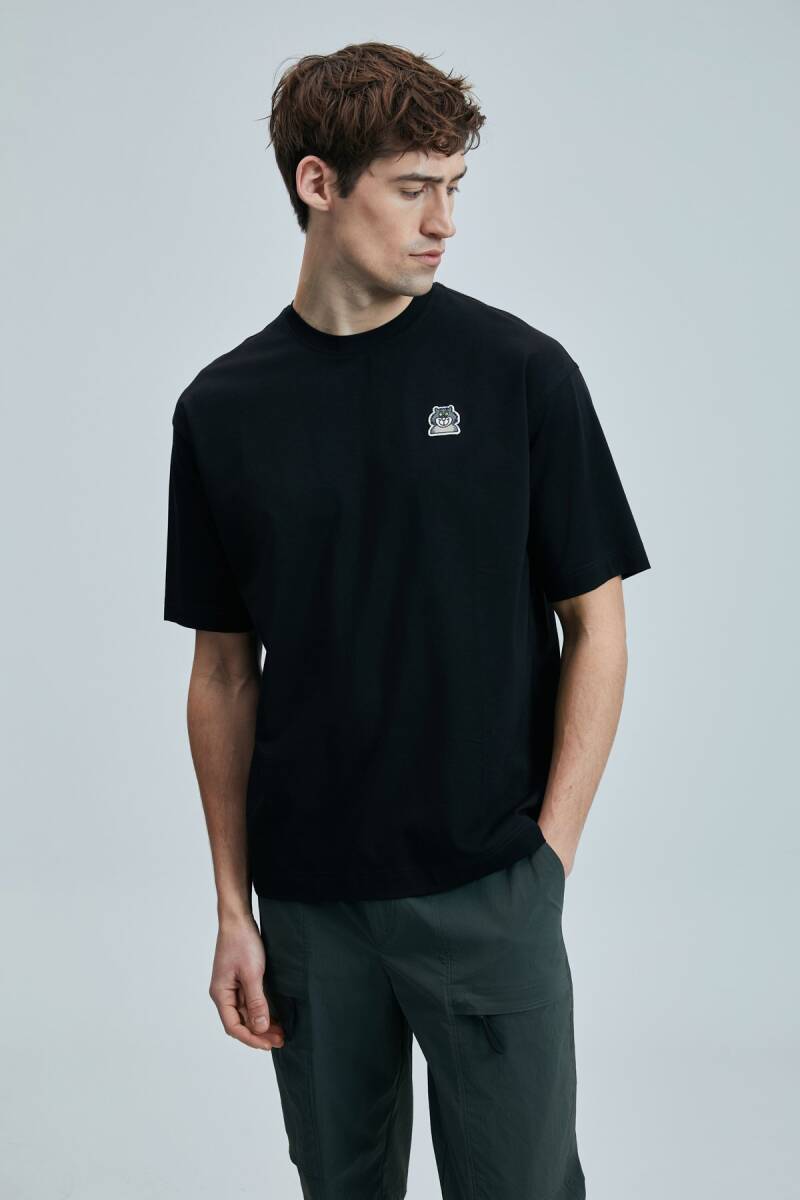 Nımbus Modern Grafik T- Shirt Siyah - 3