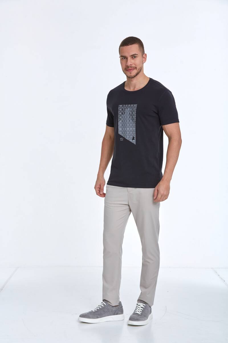 Noah Printed Men's T-Shirt Black - 4