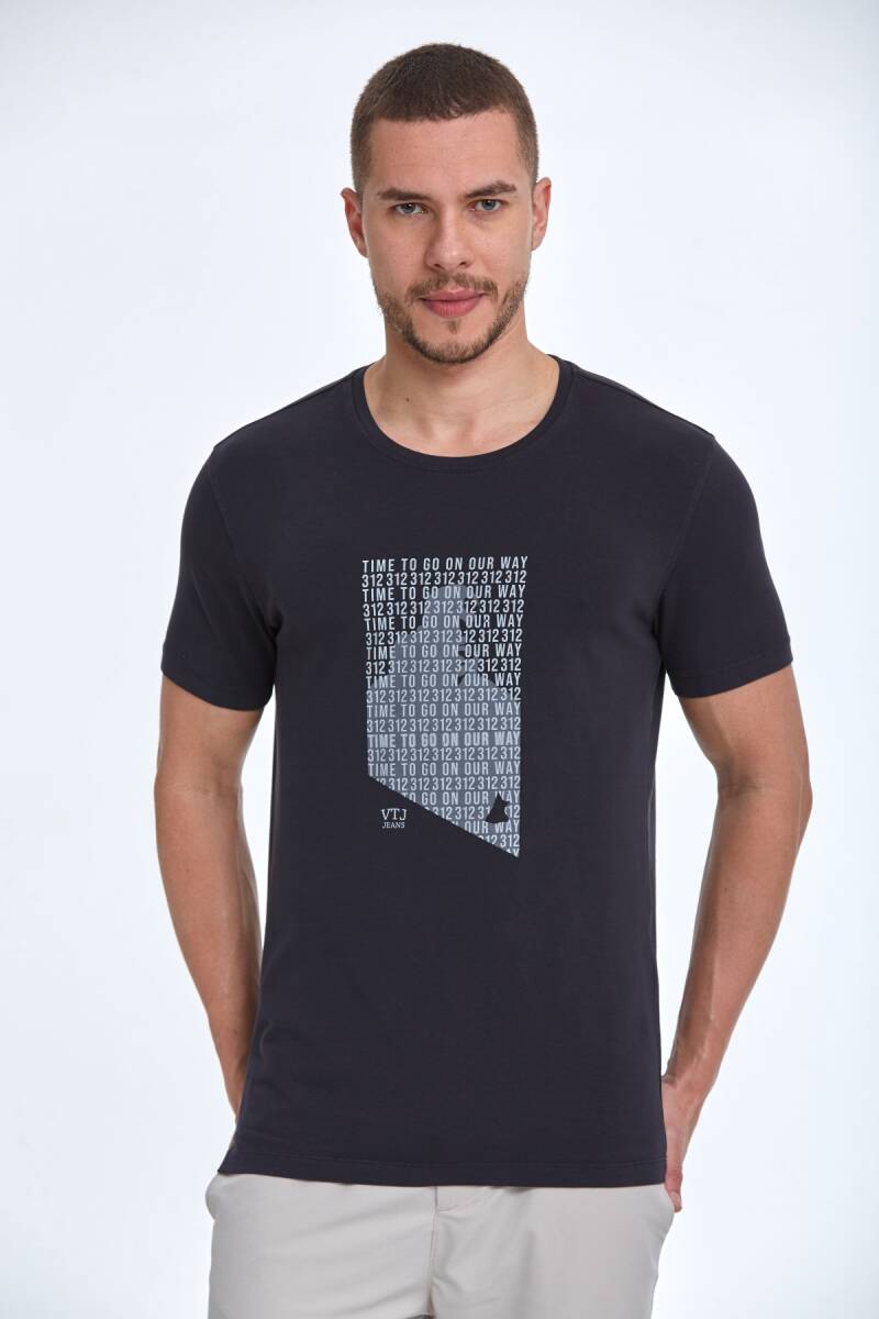 Noah Printed Men's T-Shirt Black - 1