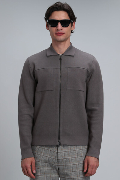 Noble Men's Cardigan Mink - 5