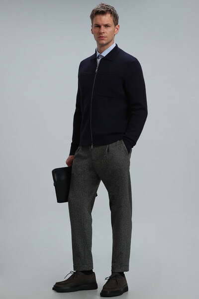 Noble Men's Cardigan Navy Blue - 4