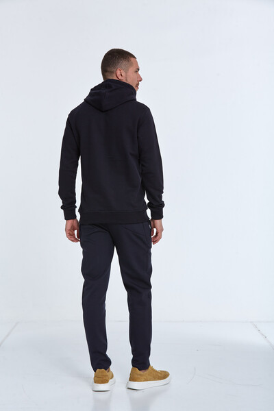 North Kapüşonlu Erkek Sweatshirt Lacivert - 7