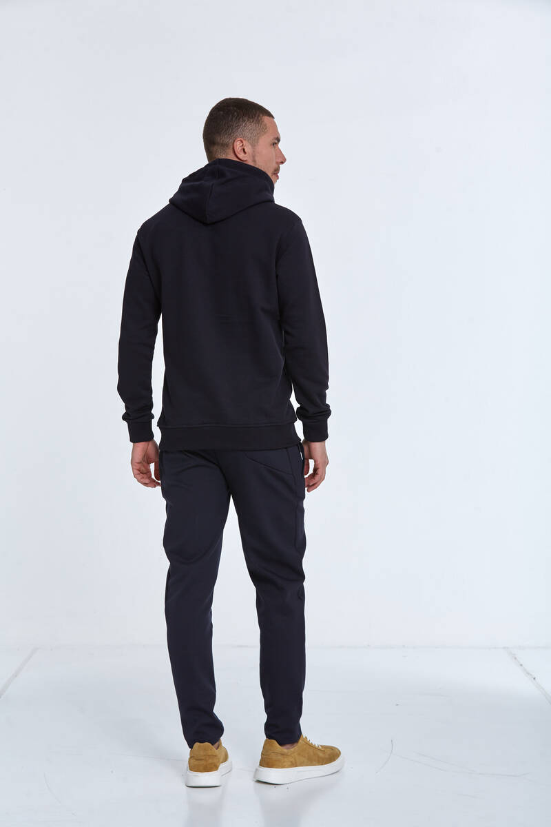 North Kapüşonlu Erkek Sweatshirt Lacivert - 7