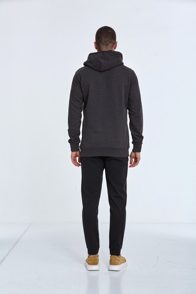 North Men's Hooded Sweatshirt Anthracite - 8