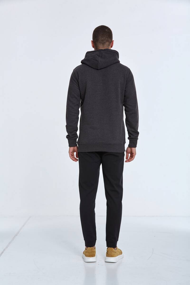 North Men's Hooded Sweatshirt Anthracite - 8