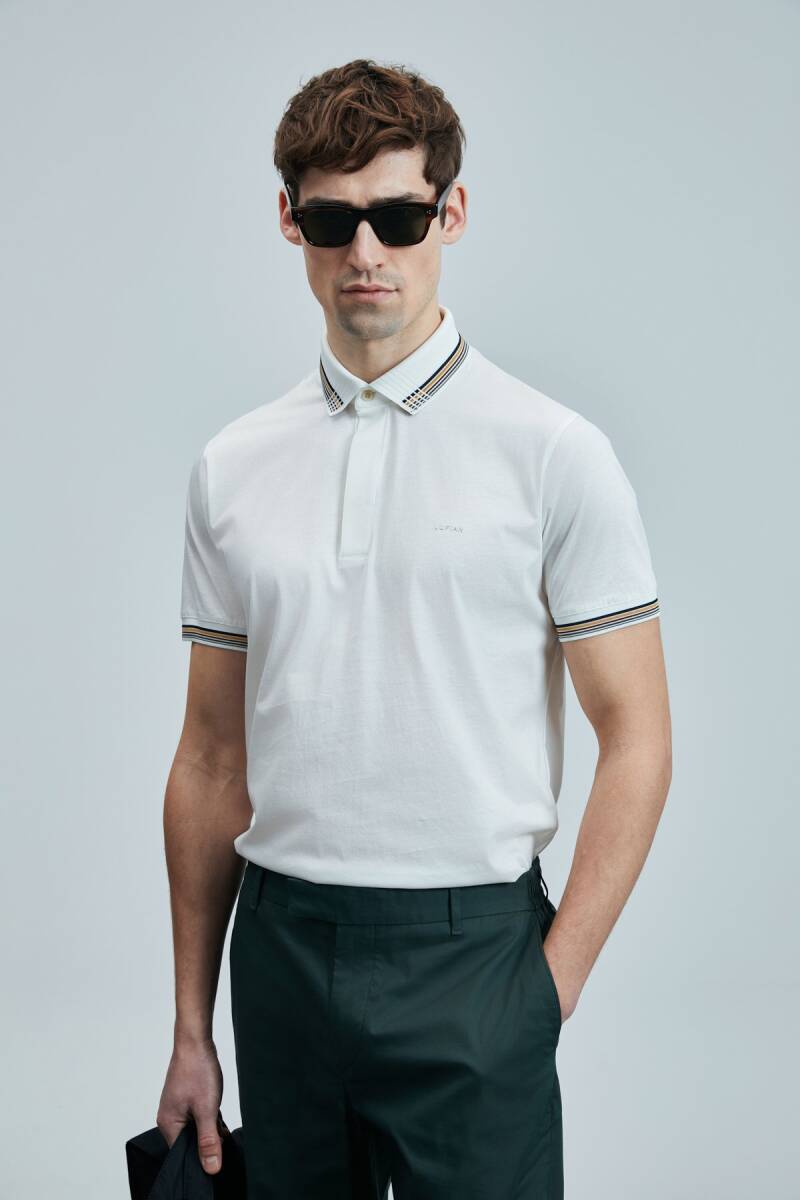 North Smart Erkek Polo Tişört Kırık Beyaz - 1