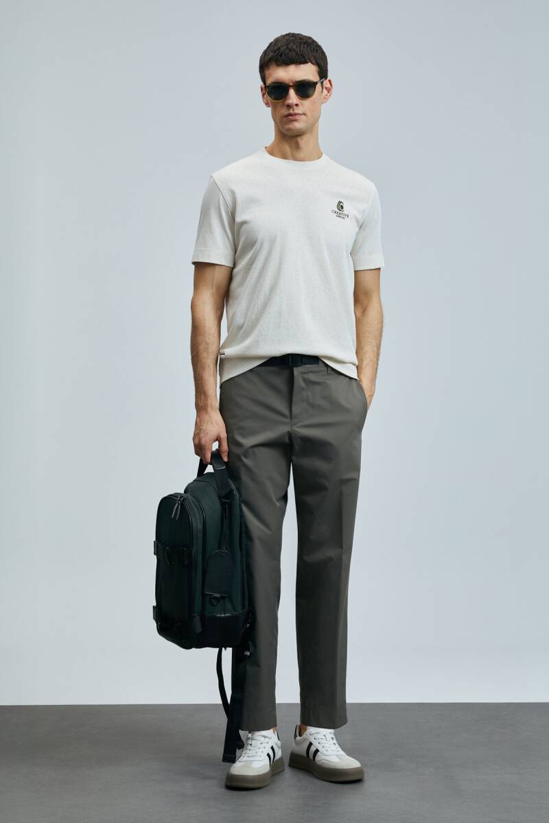 Olıvıa Modern Grafik T- Shirt Ekru - 4