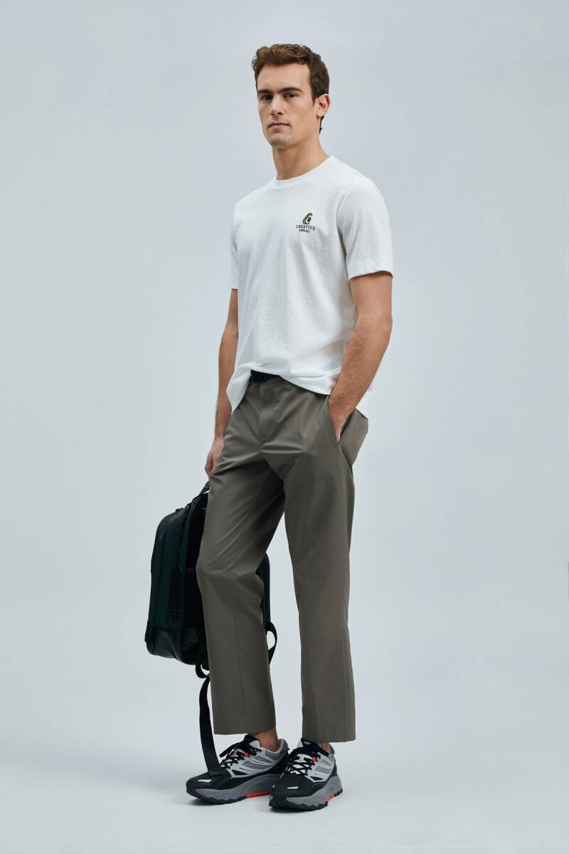 Olıvıa Modern Grafik T- Shirt Kırık Beyaz - 4