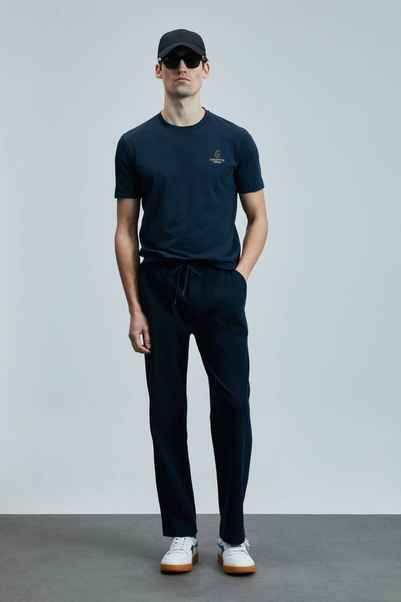 Olıvıa Modern Grafik T- Shirt Lacivert - 1