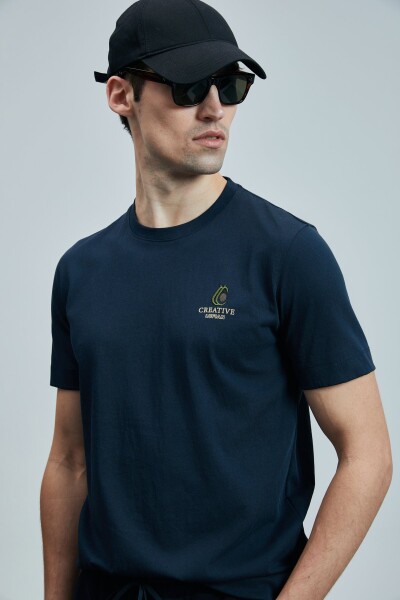 Olıvıa Modern Grafik T- Shirt Lacivert - 3