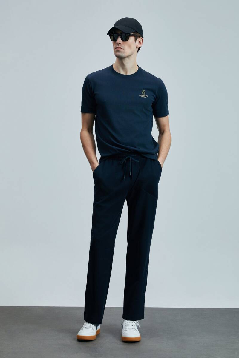 Olıvıa Modern Grafik T- Shirt Lacivert - 4