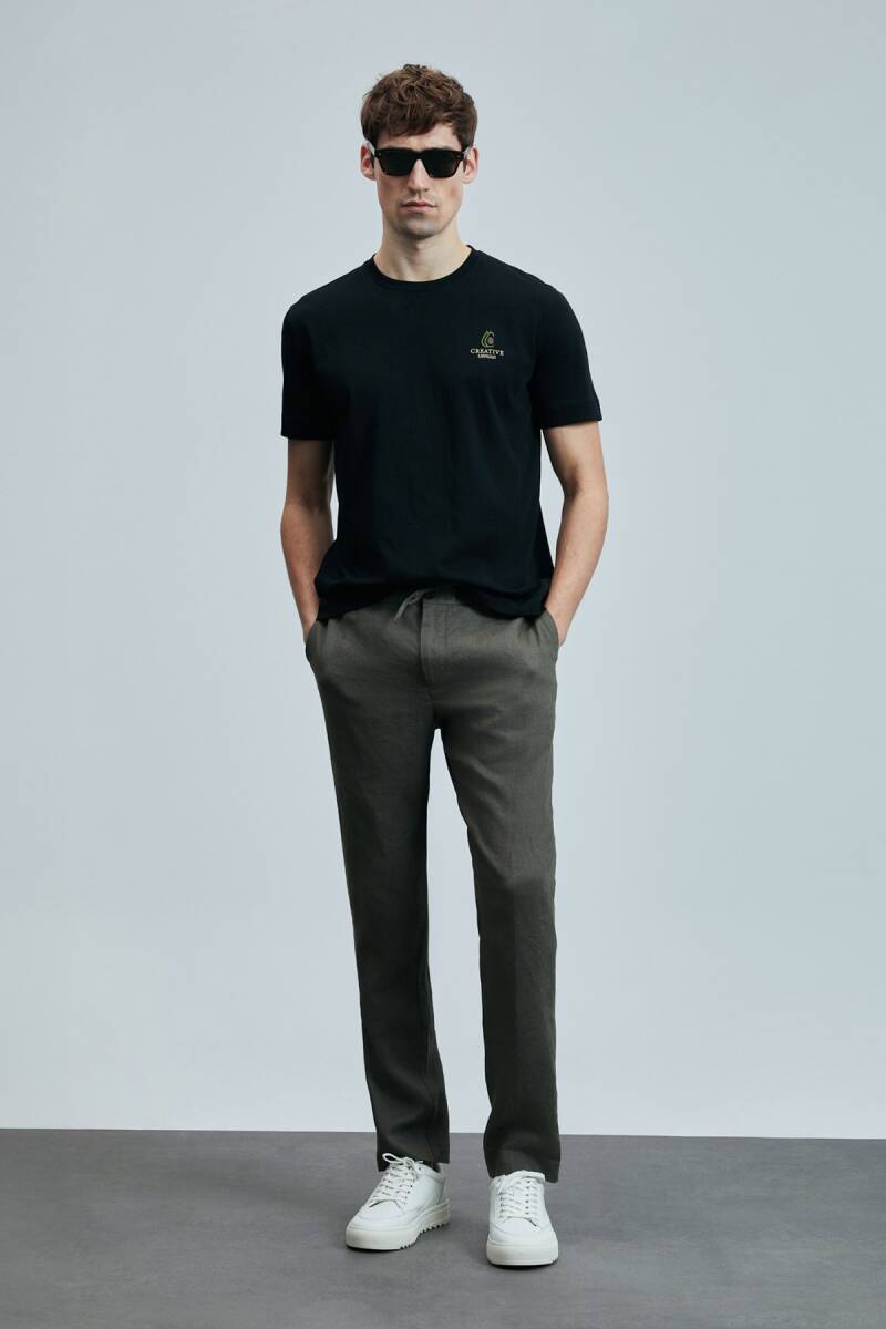 Olıvıa Modern Grafik T- Shirt Siyah - 2