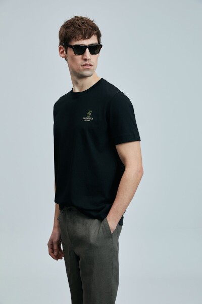 Olıvıa Modern Grafik T- Shirt Siyah - 5