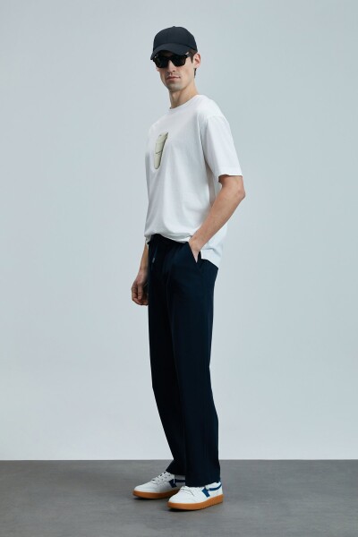 Omen Modern Grafik T- Shirt Beyaz - 5
