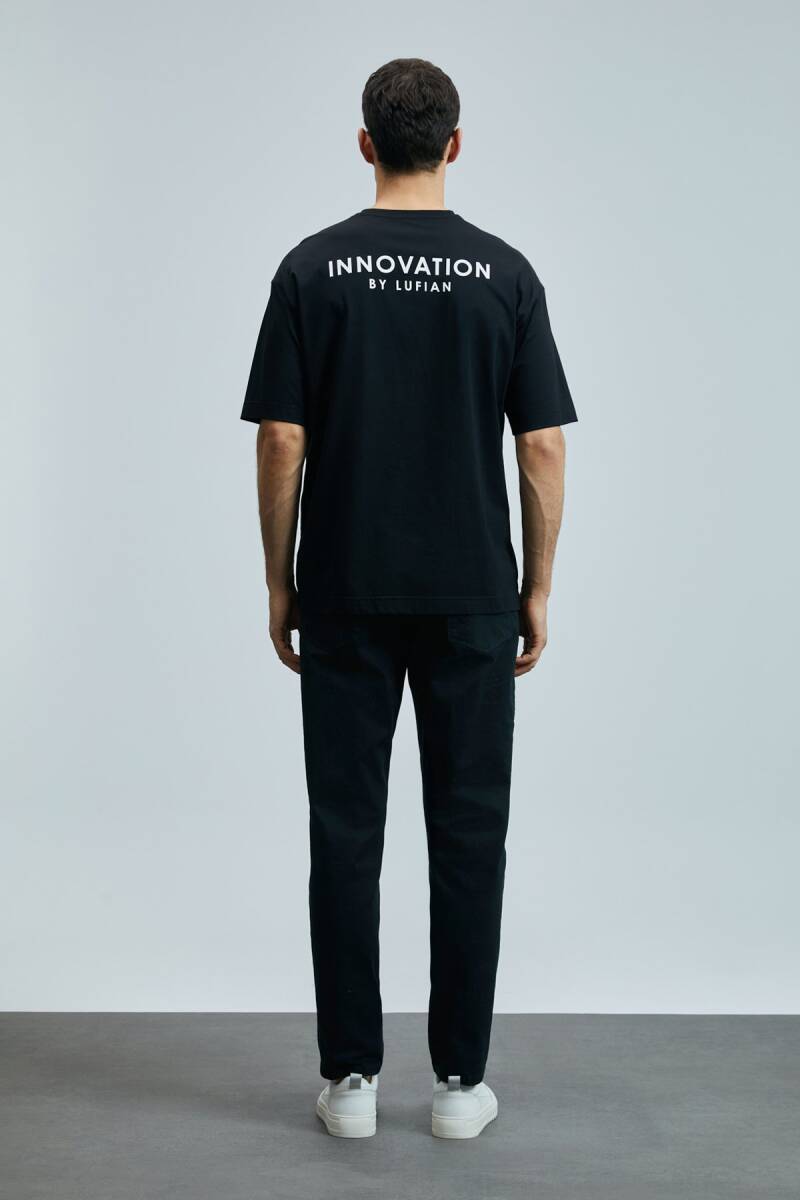Omen Modern Grafik T- Shirt Siyah - 6