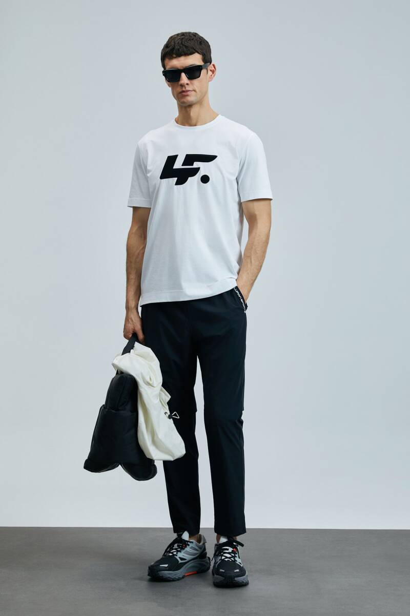 Onıx Modern Grafik T- Shirt Beyaz - 2