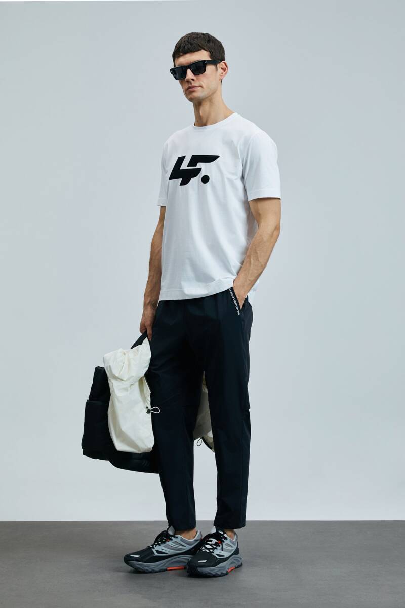 Onıx Modern Grafik T- Shirt Beyaz - 4