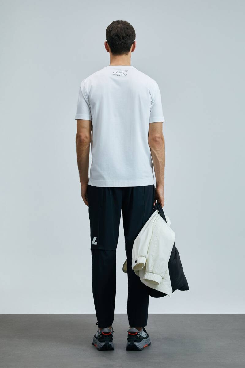 Onıx Modern Grafik T- Shirt Beyaz - 6