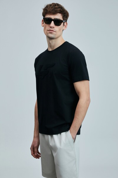 Onıx Modern Grafik T- Shirt Siyah - 3