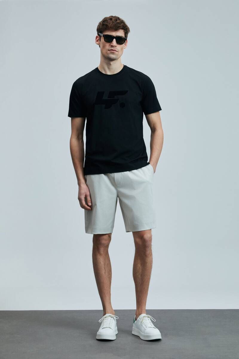 Onıx Modern Grafik T- Shirt Siyah - 4