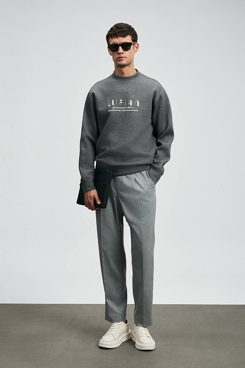 Oracle Erkek Sweatshirt Antrasit - 4