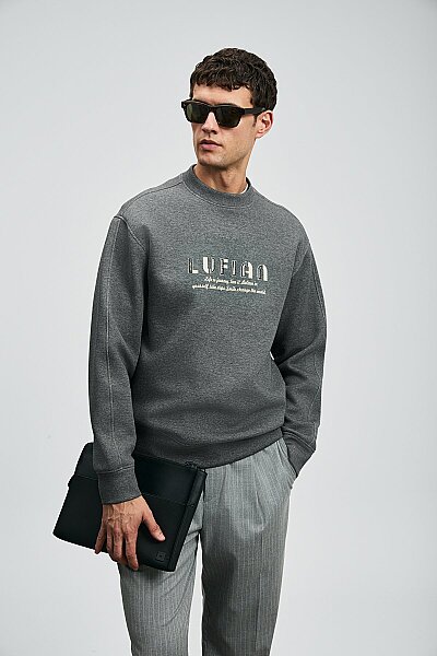 Oracle Erkek Sweatshirt Antrasit - 5