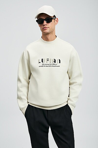 Oracle Erkek Sweatshirt Kırık Beyaz 