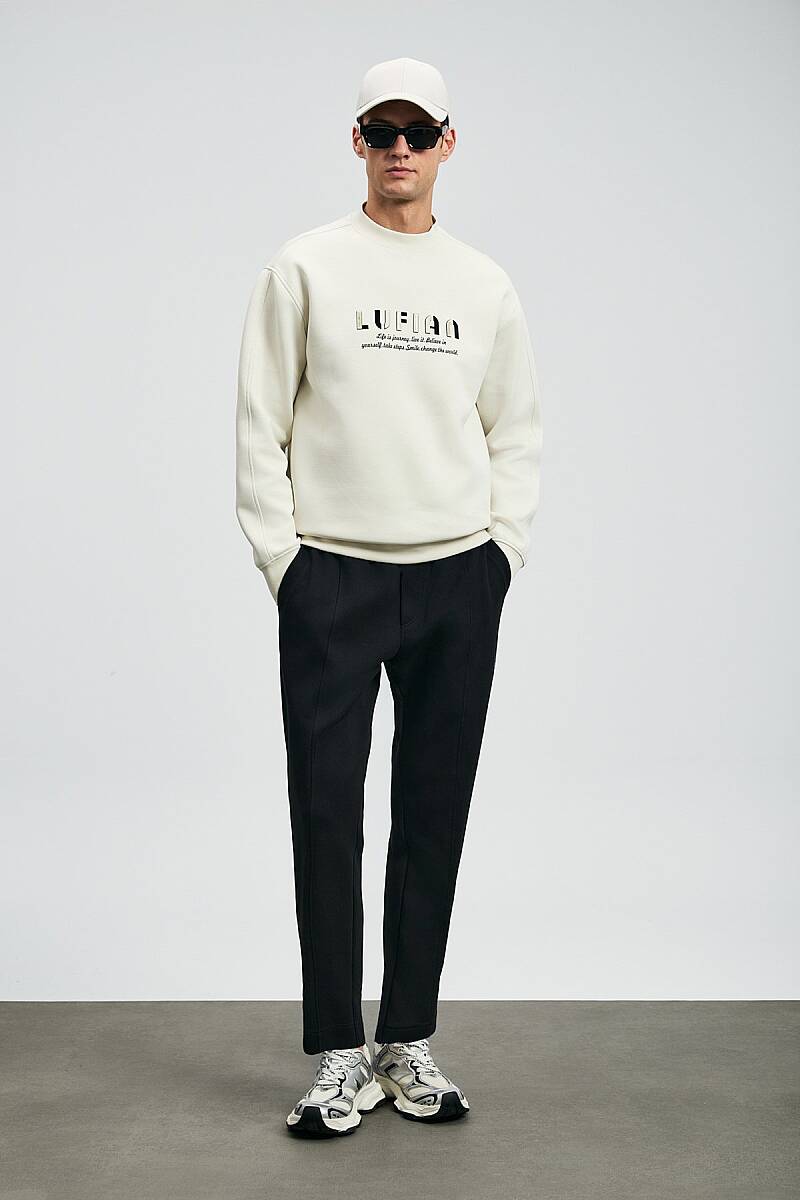 Oracle Erkek Sweatshirt Kırık Beyaz - 2