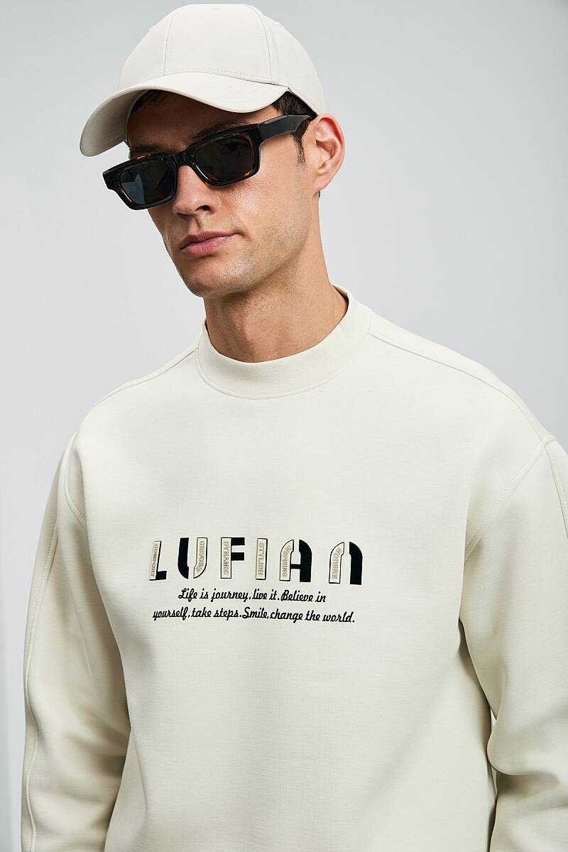 Oracle Erkek Sweatshirt Kırık Beyaz - 5