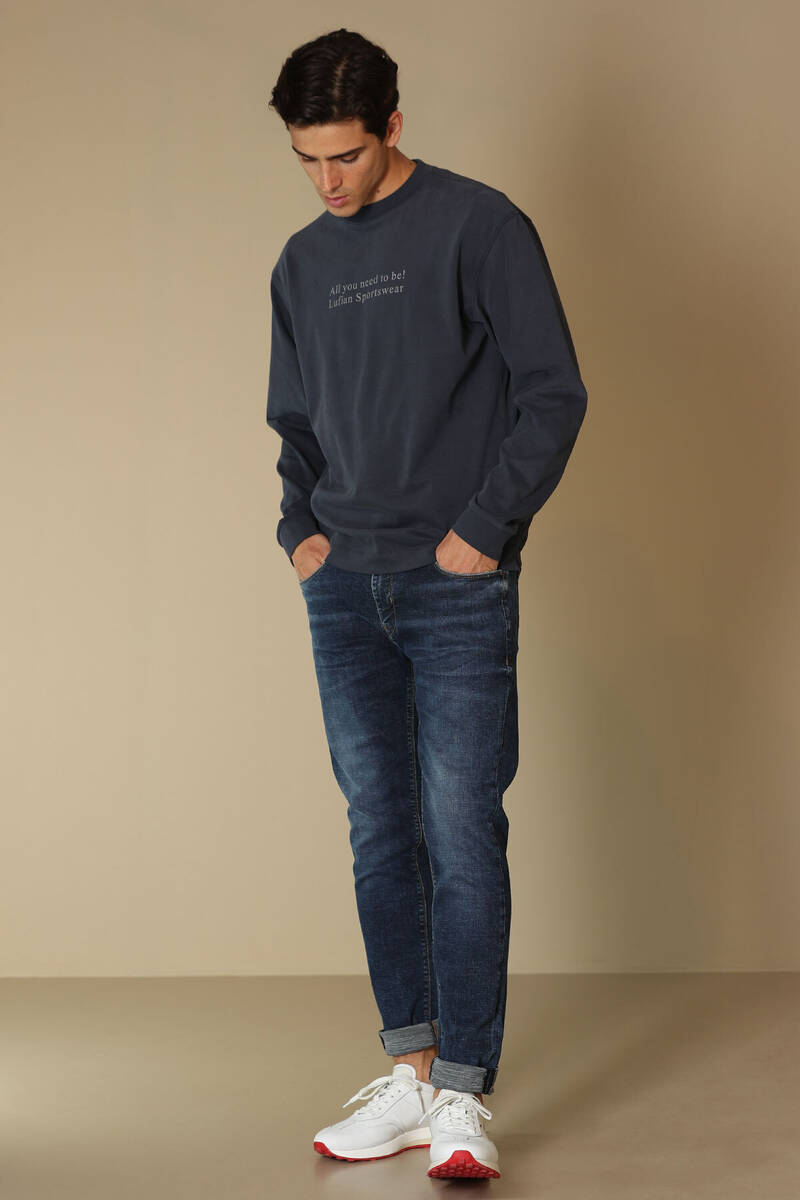 Orsa Erkek Sweatshirt Lacivert - 3