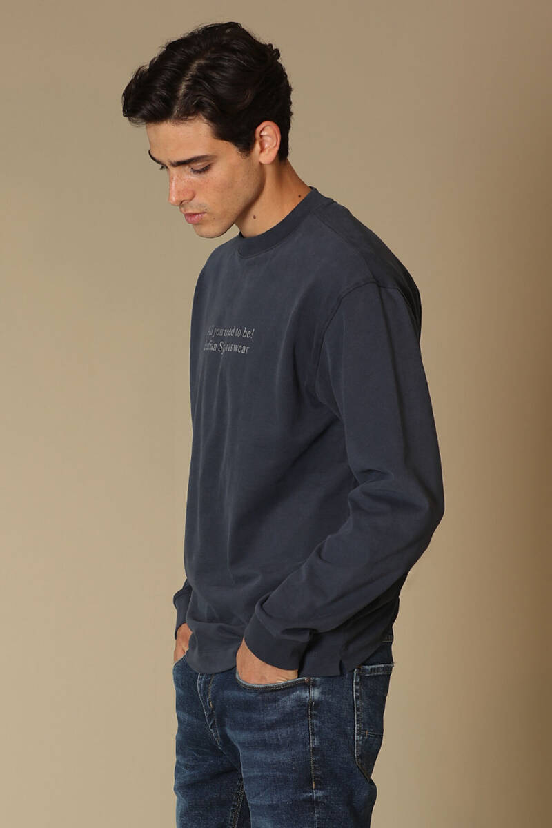 Orsa Erkek Sweatshirt Lacivert - 1