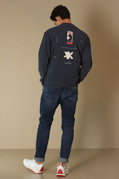 Orsa Erkek Sweatshirt Lacivert - 4